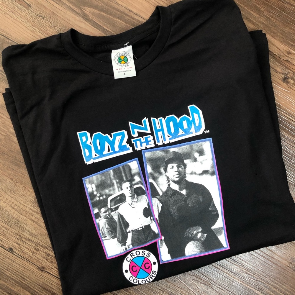 New✨Cross Colours Boyz N Da Hood Shirt 90’s Iconic Brand Size L MSRP $60